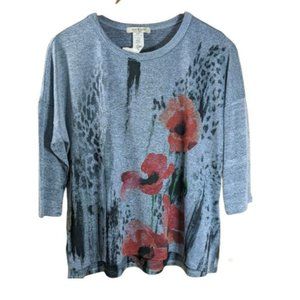 Jess & Jane Made in the USA 3/4 Length Sleeve Rising Flower SK1-640P Size: PM